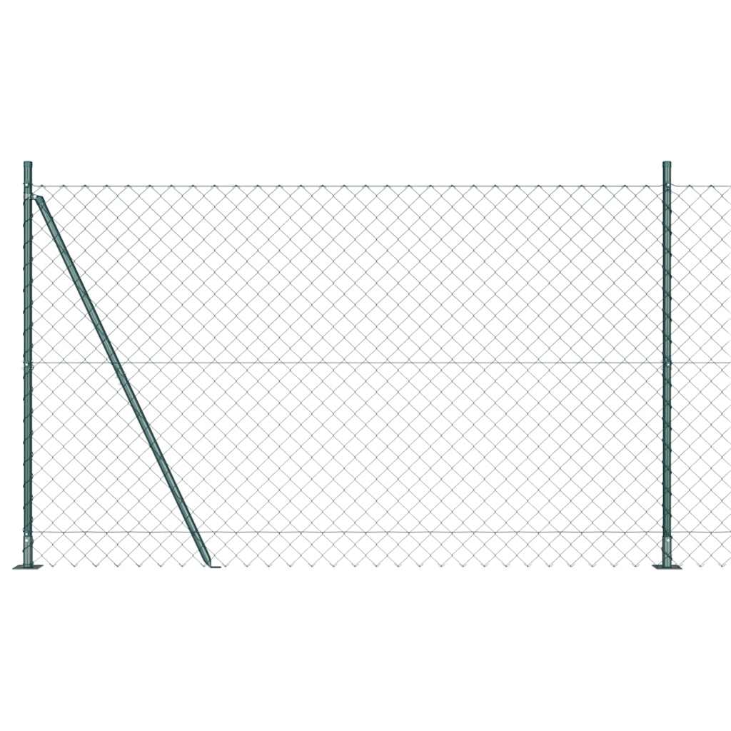 Vidaxl afrasteringspaal groen 10 x 1,6 m (60 x 60 mm gaas)