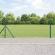 Vidaxl gaashek met betonnen voetstuk 25 x 0,4 m pvc-coated staal groen