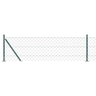Vidaxl afrasteringspaal groen 25 x 0,4 m (60 x 60 mm gaas)