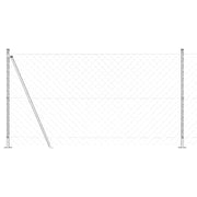 Vidaxl gaashek met betonnen voetstuk 10 x 1,2 m gegalvaniseerd staal - afbeelding 2