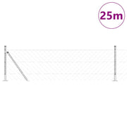 Vidaxl gaashek met betonnen voetstuk 25 x 0,6 m gegalvaniseerd staal - afbeelding 3