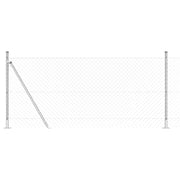 Vidaxl gaashek met betonnen voetstuk 25 x 0,8 m gegalvaniseerd staal - afbeelding 2