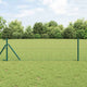 Vidaxl euro-hek met grondbevestiging 10 x 0,6 m pvc-coated staal groen