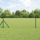 Vidaxl euro-hek met grondbevestiging 10 x 0,8 m pvc-coated staal groen