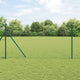 Vidaxl euro-hek met grondbevestiging 10 x 1 m pvc-coated staal groen