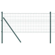 Vidaxl euro-hek met grondbevestiging 10 x 0,4 m pvc-coated staal groen - afbeelding 2