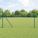 Vidaxl euro-hek met grondbevestiging 10 x 1 m pvc-coated staal groen