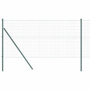 Vidaxl euro-hek met grondbevestiging 10 x 1 m pvc-coated staal groen - afbeelding 2