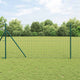 Vidaxl euro-hek met grondbevestiging 10 x 1,2 m pvc-coated staal groen