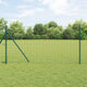 Vidaxl euro-hek met grondbevestiging 10 x 1 m pvc-coated staal groen