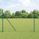 Vidaxl euro-hek met grondbevestiging 10 x 1,6 m pvc-coated staal groen