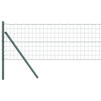 Vidaxl hek met paal groen 0,6 x 10 m staal en pvc