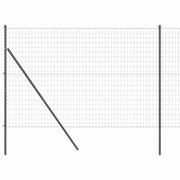 Vidaxl euro-hek met grondbevestiging 10 x 1,6 m pvc-coated staal grijs - afbeelding 2