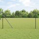 Vidaxl euro-hek met grondbevestiging 10 x 1 m pvc-coated staal grijs