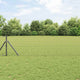 Vidaxl euro-hek met grondbevestiging 25 x 0,6 m pvc-coated staal grijs