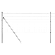 Vidaxl euro-hek met grondbevestiging 10 x 0,6 m gegalvaniseerd staal - afbeelding 2