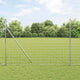 Vidaxl euro-hek met grondbevestiging 10 x 1,5 m gegalvaniseerd staal