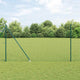 Vidaxl euro-hek met grondpennen 10 x 1,6 m pvc-coated staal groen mesh