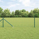 Vidaxl euro-hek met grondpennen 10 x 0,4 m pvc-coated staal groen mesh