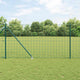 Vidaxl euro-hek met grondpennen 10 x 1,4 m pvc-coated staal groen mesh
