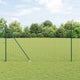Vidaxl euro-hek met grondpennen 10 x 1,5 m pvc-coated staal groen mesh