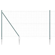Vidaxl euro-hek met grondpennen 10 x 1,6 m pvc-coated staal groen mesh - afbeelding 2