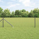 Vidaxl euro-hek met grondpennen 10 x 0,8 m pvc-coated staal grijs mesh
