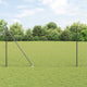 Vidaxl euro-hek met grondpennen 10 x 1,6 m pvc-coated staal grijs mesh