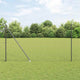 Vidaxl euro-hek met grondpennen 10 x 1,5 m pvc-coated staal grijs mesh