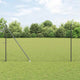 Vidaxl euro-hek met grondpennen 10 x 1,5 m pvc-coated staal grijs mesh