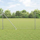 Vidaxl euro-hek met grondpennen 10 x 1 m gegalvaniseerd staal mesh