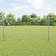 Vidaxl euro-hek met grondpennen 10 x 1,2 m gegalvaniseerd staal mesh