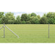 Vidaxl euro-hek met grondpennen 10 x 0,4 m gegalvaniseerd staal mesh