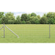 Vidaxl euro-hek met grondpennen 25 x 0,4 m gegalvaniseerd staal mesh