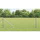 Vidaxl euro-hek met grondpennen 10 x 0,6 m gegalvaniseerd staal mesh