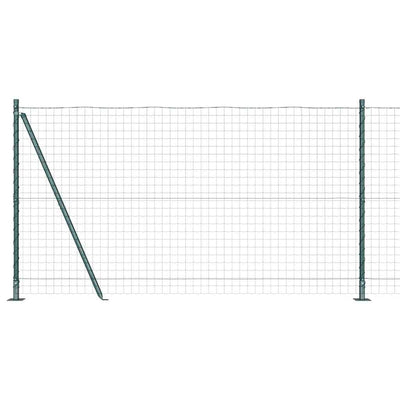 Vidaxl hecke met palen groen 1.2 x 10 m staal