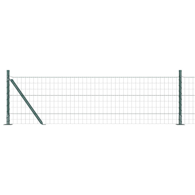 Vidaxl euro-hek met betonnen voetstuk 10 x 0,4 m pvc-coated staal mesh