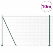 Vidaxl euro-hek met betonnen voetstuk 10 x 1,6 m pvc-coated staal mesh - afbeelding 3