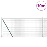 Vidaxl euro-hek met betonnen voetstuk 10 x 0,8 m pvc-coated staal mesh - afbeelding 3