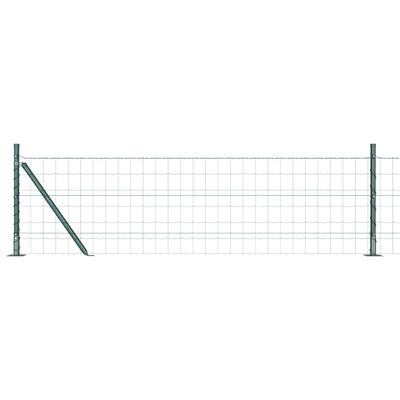 Vidaxl euro-hek met betonnen voetstuk 10 x 0,4 m pvc-coated staal mesh
