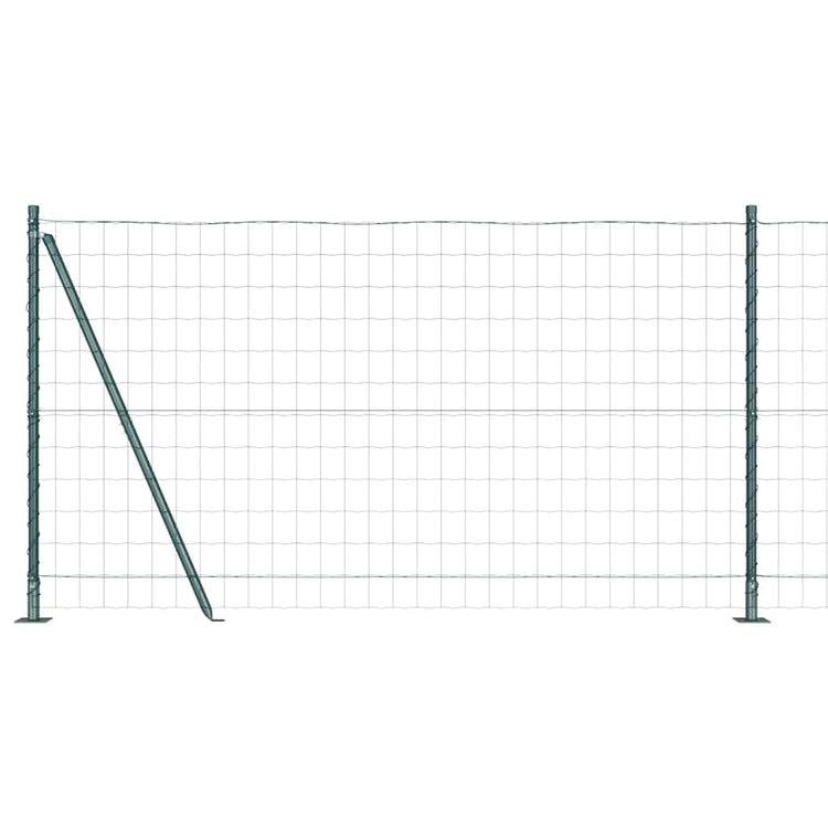 Vidaxl euro-hek met betonnen voetstuk 10 x 1,2 m pvc-coated staal mesh