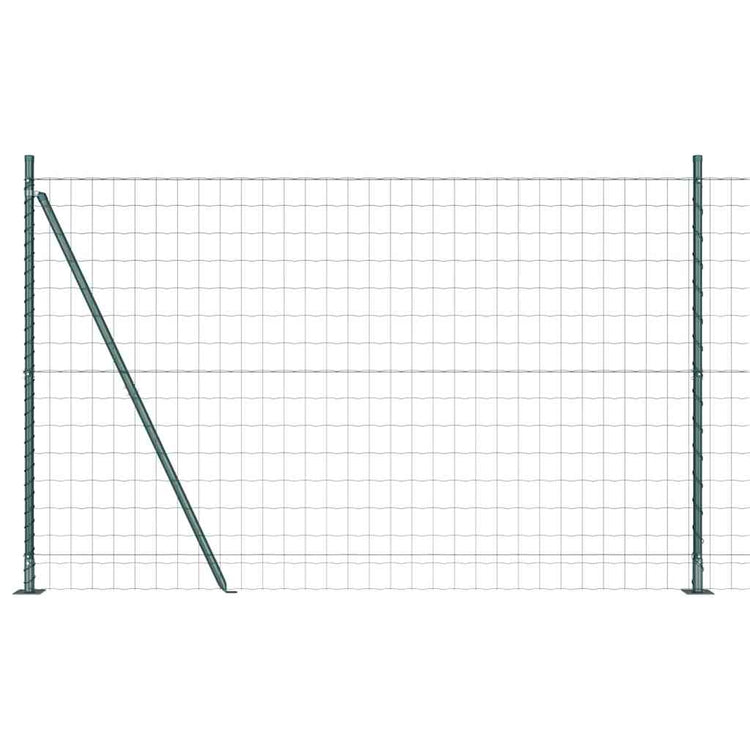 Vidaxl euro-hek met betonnen voetstuk 10 x 1,4 m pvc-coated staal mesh