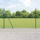 Vidaxl euro-hek met betonnen voetstuk 10 x 1,6 m pvc-coated staal mesh