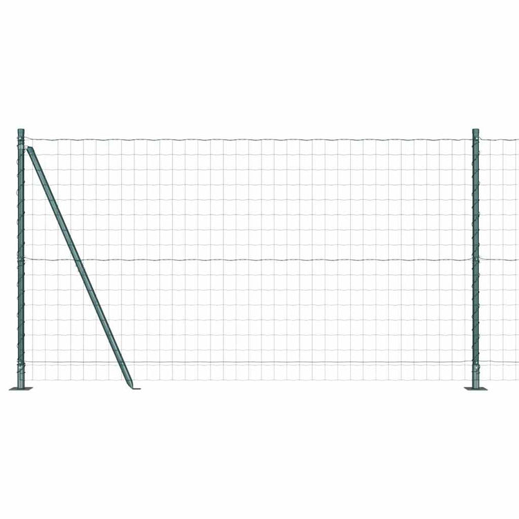 Vidaxl euro-hek met betonnen voetstuk 10 x 1,2 m pvc-coated staal mesh