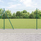 Vidaxl euro-hek met betonnen voetstuk 10 x 1,5 m pvc-coated staal mesh