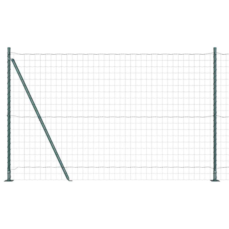 Vidaxl euro-hek met betonnen voetstuk 10 x 1,5 m pvc-coated staal mesh