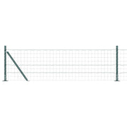 Vidaxl euro-hek met betonnen voetstuk 25 x 0,4 m pvc-coated staal mesh - afbeelding 2