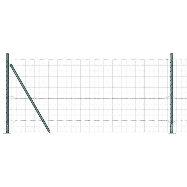 Vidaxl euro-hek met betonnen voetstuk 25 x 0,8 m pvc-coated staal mesh