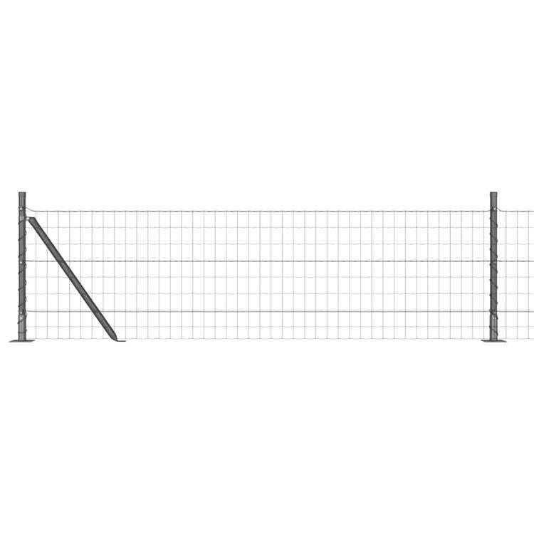 Vidaxl euro-hek met betonnen voetstuk 10 x 0,4 m pvc-coated staal mesh