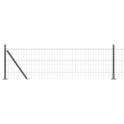 Vidaxl euro-hek met betonnen voetstuk 10 x 0,6 m pvc-coated staal mesh - afbeelding 2
